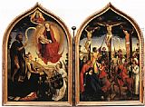 Stone Archway France Paintings - Diptych of Jeanne of France by Rogier van der Weyden